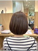 きれいな丸みのあるボブスタイル