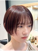 コンパクトショート前髪あり前髪なしマッシュショート