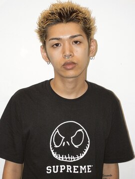 ココ 原宿(KOKO) スパイキーショートニュアンスパーマブリーチ