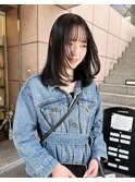 乾かすだけでキマる髪/ミディアムレイヤーシースルーバング