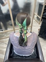 トライアンフ(TriumpH) 【KANA】グリーンベースのインナーカラー