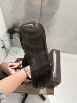 ハピネス 梅田茶屋町店(HAPPINESS)&nbsp;レイヤーカット/オリーブグレージュ/髪質改善トリートメント