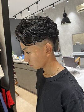 カット＋メンズパーマ(新潟/メンズカット/フェード/波巻きパーマ