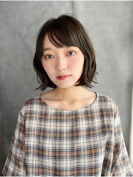 【月1メンテ】白髪染めリタッチでも透明感カラー」