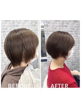 ノイ(Noy) マロンブラウン×大人ショート