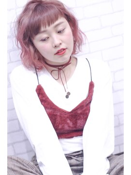 ヘアメイク アヴァロン 橋本店(HAIR MAKE Avalon) 【Avalon橋本】ピンクグラデボブディ　［橋本/橋本駅］
