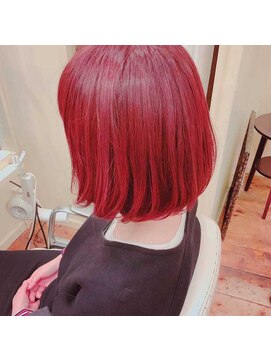 アイル ヘアー(Aile Hair) 【Aile Hair】ブリーチなし★伸ばしかけ★レッド系