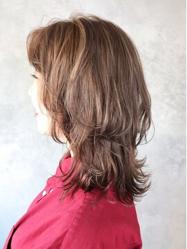 アイティー バイ アルバム 浦和店(IT by ALBUM) ウルフベージュ_オリーブカラーハイライトカラー_ba249011