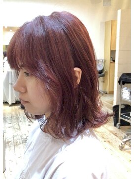 ヘアーデザイン フルーツ(Hair Design FRUITS) ピンク×ミディアム