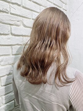 アジールヘア 池袋東口店(agir hair) くすみベージュホワイトベージュダブルカラーくすみカラー