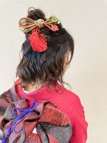 スーパーカット 元町店(SUPER CUT)&nbsp;成人式　着付け　ヘアセット　メイク　振袖　ハーフアップ