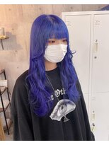 ミラク 町田(MIRAC)&nbsp;【MIRAC町田店河原崎】カラーバターでブルーパープルカラー