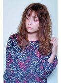 ペールベージュセクションカラーグラデーションカラー外ハネボブ