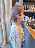 ミルクティーグレージュ♪ボブ