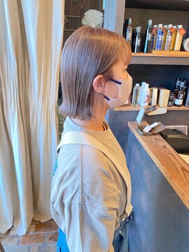 ベランダ(veranda) ミルクティーグレージュ♪ボブ