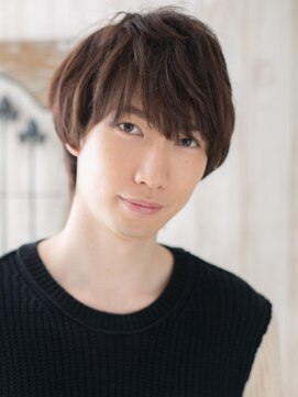 メンズヘア ビーセカンド 草加店(MENS HAIR B-2) ナチュラル甘めのダークアッシュソフトマッシュスタイルS草加