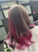 ハイトーンインナーカラー