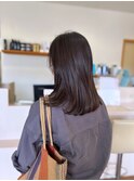 顔周りレイヤー ミディアムヘア