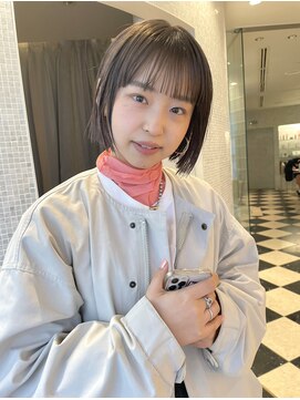 スニュウ(snuw) 【snuw mina 】 ミニボブ×ラベンダーベージュ