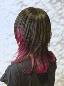 タヤ 東急百貨店吉祥寺店(TAYA) マッシュウルフ/ミディアムウルフ/インナーカラーピンク