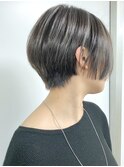 【morio原宿】大人ショート　ハイライトカラー　アッシュグレー