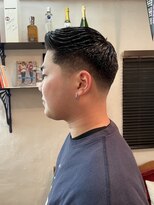 ビーバイエイトジェンツ(Bee by EIGHT GENTS)&nbsp;ダークアッシュアッシュブラックカルマパーマベリーショート