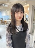 アッシュブラウン 髪質改善 ブリーチなし レイヤー