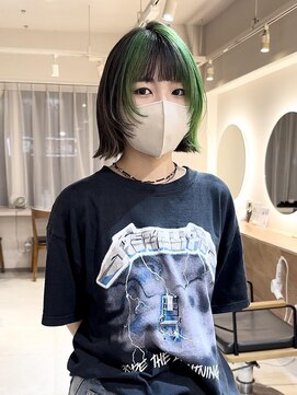 テトラ バイ ネオリーブ 横浜西口店(tetra by neolive) ケアブリーチ ダブルカラー 横浜 ウルフカット