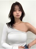 小顔レイヤーダークブラウンイルミナカラーオージュア