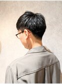無造作マッシュメンズショート☆ツーブロックアッシュブラウン