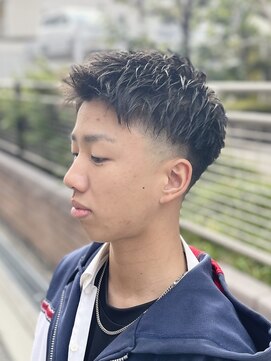 刈部倶楽舞 学生/ツーブロック/アップバンク/フェード　/ビジネス/ショート