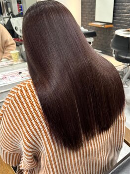 リー 京都西院(Lee)の写真/【京都/西院】酸性ストレート取扱!ダメージレスだからブリーチ毛でもOK◎柔らかく自然な仕上がりにうっとり