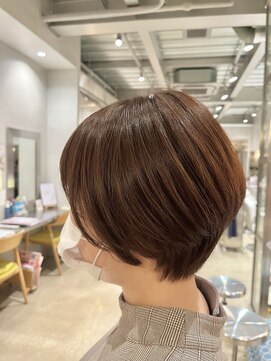 オーガニック リブ 川越(organic+live) 大人可愛い大人美人小顔カットふんわりカールショコラアッシュ