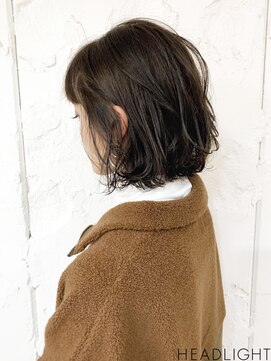 ニューカマー バイ ヘッドライト シブヤ(NEW COMER by HEADLIGHT shibuya) ココアブラウン×ショートボブ