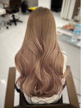 ハピネス 西大寺店(Happiness) レイヤーカット ヨシンモリ 韓国風巻き ベージュカラー