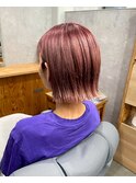 ミニボブホワイトピンクベージュ