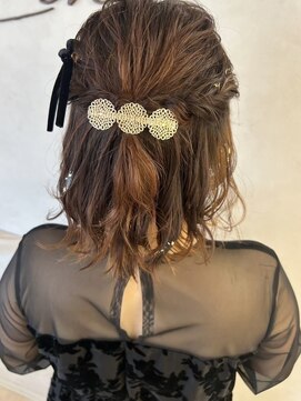 リンク(Link) ボブ/ボブアレンジ/ショートアレンジ/ハーフアップ/お呼ばれ