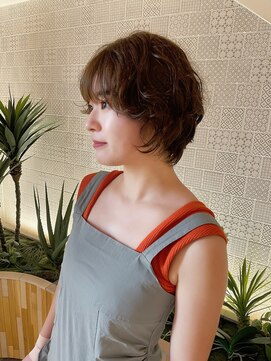 ピークアブー アヴェダ アトレ恵比寿(PEEK-A-BOO AVEDA) クセ毛パーマ風ショート