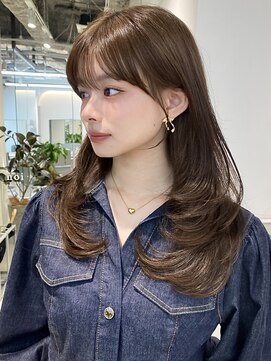 ノイ 銀座(noi) 顔周りレイヤーカットベージュカラーくびれレイヤーカット