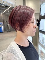 ピークアブー 原宿ハラカド(PEEK-A-BOO)&nbsp;艶のある髪へ。秋のピンクバイオレットとショートボブ