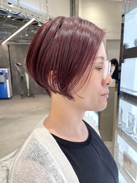 ピークアブー 原宿ハラカド(PEEK-A-BOO) 艶のある髪へ。秋のピンクバイオレットとショートボブ