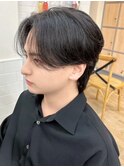 韓国マッシュ　センターパートフェザーパーマ　MEN’S HAIR