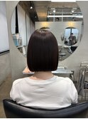 切りっぱなしボブ