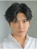 フェザーショートフェザーパーマニュアンスパーマショートヘア