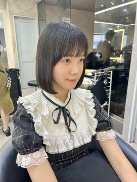 ロンドアヴァントゥス 池袋(Lond aventus) 韓国レイヤー/韓国風/ボブ/髪質改善/黒髪/ブリーチなし〔池袋〕