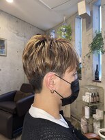 スプーノ 神楽坂(Spoonno)&nbsp;ハイライト×ナチュラルツーブロック