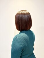 ペスカケイクリエイティブ(PESCA K-CREATIVE)&nbsp;ツヤ感オレンジカラーのパツっとボブ