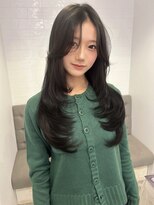 ラヴィズム 長岡店(LUVISM)&nbsp;韓国/顔周りレイヤー/ダブルカラー/ベージュ/前髪新潟長岡宮関◆