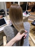 ブリーチなし ミルクティーベージュ【福田れん】吉塚美容室 箱崎
