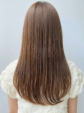 アッシュ 伊勢崎(ash) 縮毛矯正髪質改善◎透明感マロンベージュ艶髪ストレート春カラー